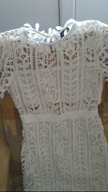haljine secene ispod grudi: M (EU 38), color - White, Short sleeves — 1