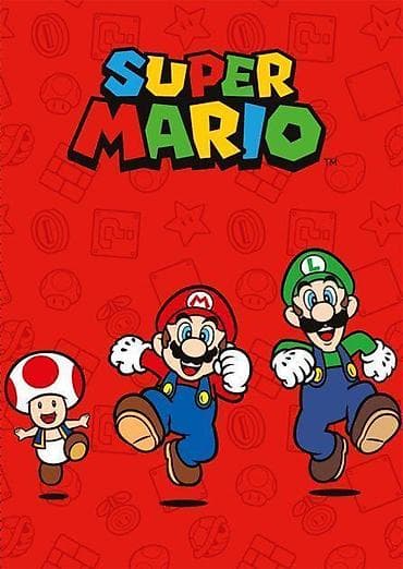 Baloo Ćebe 100x140cm Super Mario Model 2 Mekano i plišano ćebe sa