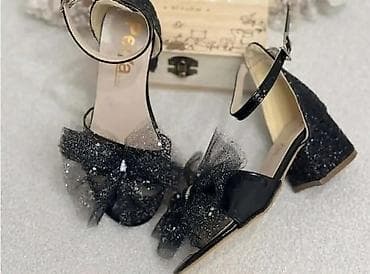 obuca comfort pančevo: Dečje svečane sandale sa niskom blok potpeticom - Modeli: sjajne — 4