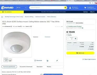 led sijalice za novu godinu: *** AKCIJA *** Kvalitetni plafonski detektor pokreta - Motion detector — 5