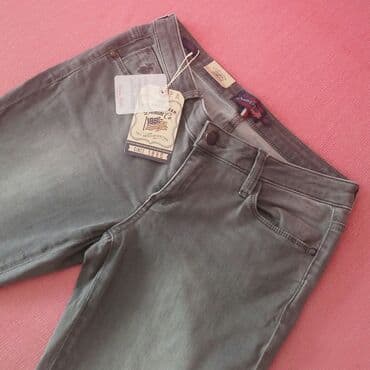 violeta farmerice: USPA Polo A.S.S.N. farmerice, NOVO Svetlo sive farmerice Original — 3