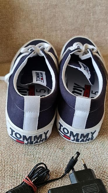 obuca: Tommy Jeans platnene patike – tamnoplave - Model: niskoprofilne — 6