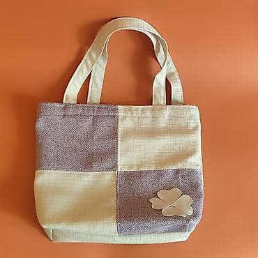 torbe ženske: Ručna torba – patchwork tote - Materijal: gust tkani pamuk/platno u — 5