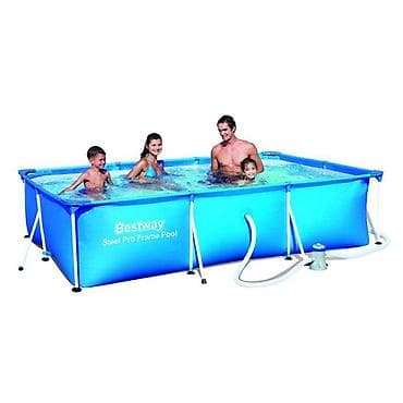 Bazen porodični za dvorište BESTWAY sa čeličnim ramom 400x211x81 cm –