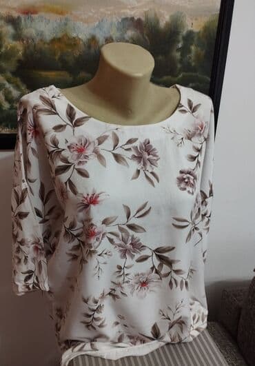 c a tunike: Bonita, M (EU 38), Viscose, Floral, color - White — 1
