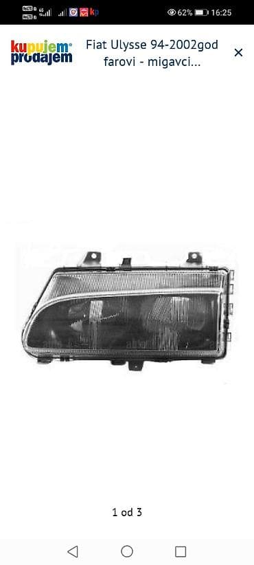 Water Transport: Fiat Ulysse farovi i migavci (1994–2002) - Prednji svetlosni sklopovi — 3