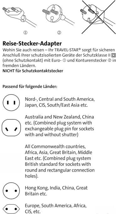 rajber za vrata cena: Strujni putni adapter; **Kopp - Germany;** _Opis:_ _5 različitih — 2