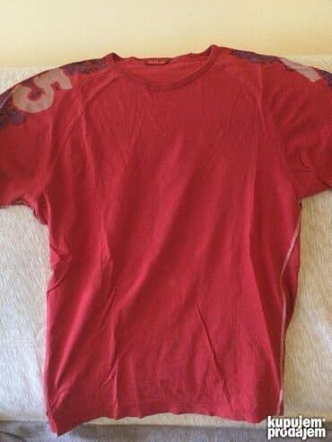 balenciaga majica cena: Original Replay majica M/L 100% cotton Bela na crvene pruge Ramena — 3