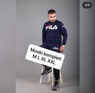 Trenerke: Komplet, Fila, bоја - Šareno, Pamuk