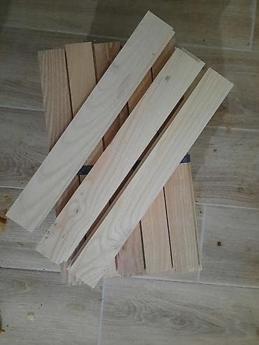 Kućna hemija i proizvodi za kuću: Letvice od punog drveta – paket - Materijal: masivno drvo (svetla — 4