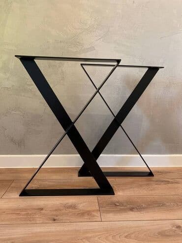 kuhinjski elementi po komadu: Noge za sto 080 Dimenzija 70x72cm Materijal : Metalna profil 60x5 — 2