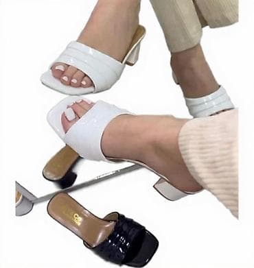 Ženske klompe/sandale sa malom potpeticom - Model: otvoreni prsti