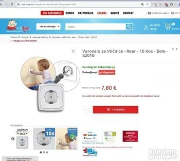 dečije kabanice: *** AKCIJA *** 1886 Štitnik za utičnice za domaćinstva sa malom decom — 2