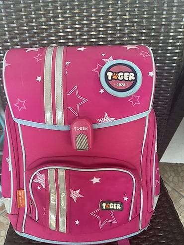woks max obuca: Školski ranac Tiger Family – roze sa zvezdicama - Brend: Tiger Family — 5
