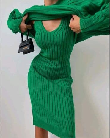 zuto odelo: Must Have Set NEW,SuFLLE’’Knitted Set Velicine:Uni (S M L XL+) — 2