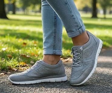 nike duboke patike zenske: Ženske lagane patike RIEKER – siva boja sa diskretnim sjajem - — 1