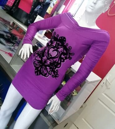 leprsave duge haljine: S (EU 36), color - Purple, Long sleeves — 8
