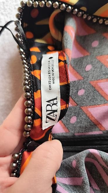 suknja zara: Mini haljina sa dugim rukavima i dubokim V dekolteom - Kroj: mini — 6