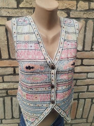 prada kosulje: Prsluk, veličina M. - Etno/boho ženski prsluk bez rukava - Bogata — 4