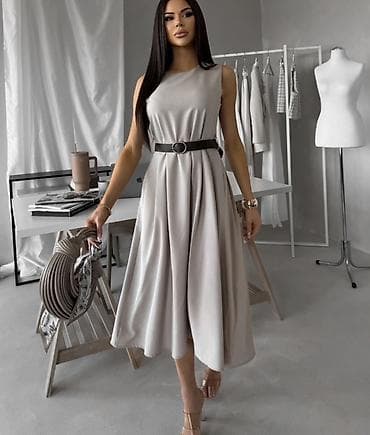 3301 slim: ✅Ženska midi haljina bez rukava – elegantna A-linija
✅2350 din 
S M L — 10