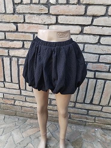 Crne ženske šorts-suknja (bubble/puf kroj) – ZARA - Brend: ZARA -