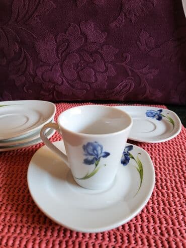 metalac soljice za kafu akcija: Soljice nove,vintaz porcelanske za kafu. Solje pun porcelan,natpis — 6