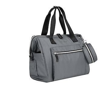 putna torba sa tockicima: KikkaBoo Torba za mame Maxi premium grey – elegantna i funkcionalna — 3
