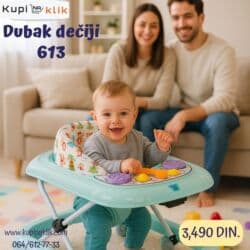 Ormari: Dubak dečiji 613 - Model sa stabilnim okvirom i više točkića za lakše — 3