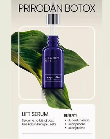 Experalta Lift & Firm Ampoule – “prirodan botoks” na biljnoj bazi