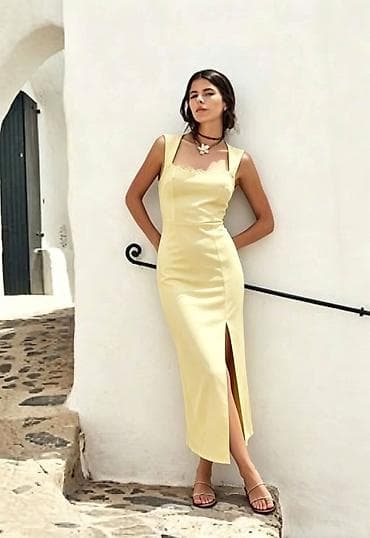 oversize haljine: Elegantna midi haljina u više boja - Kroj: uska silueta koja prati — 4