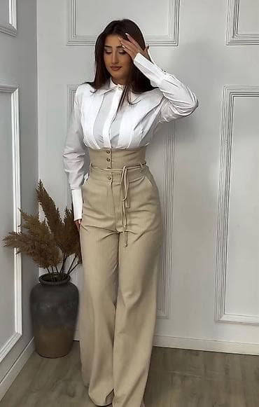 Beauty & Care: 🔥Visokostručni ženski pantalone sa širokim nogavicama
✅2350 din — 3