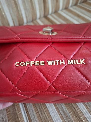 aldo torbe katalog: Crvena ženska torba “Coffee With Milk” – štepani dizajn - Materijal — 3