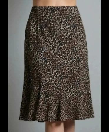 cizme bata: Ženska suknja sa leopard printom - Kroj: A-linija sa blago lepršavim — 1