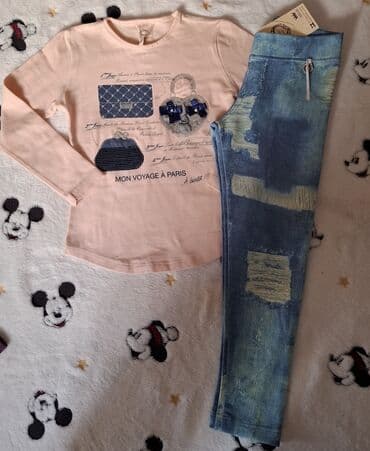 majice sa spustenim ramenom: Bundle: Dresses, Leggings, T-shirts, For boys, age: 5-6 years — 4