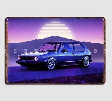 golf 6 gume dimenzije: Dekorativna metalna retro tablica - GOLF Dekorativna metalna retro — 1