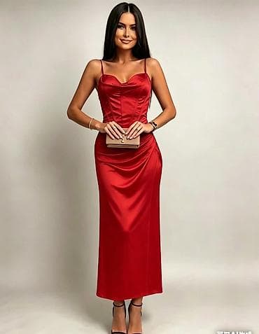 ✨ Haljine – 3100 din Elegantne satenske midi haljine sa tankim