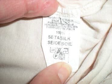 pantalone sa grejacima: M (EU 38), Svila, Jednobojni, bоја - Boja slonovače — 2