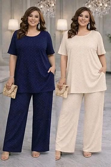 ps kombinezoni 2022: Ženski komplet za svečane i svakodnevne prilike – plus size - — 2