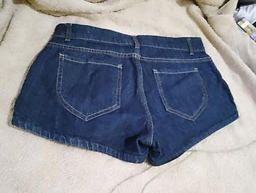 helanke svih: Ženske teksas šorts pantalone - Klasik tamno-plavi denim sa — 2