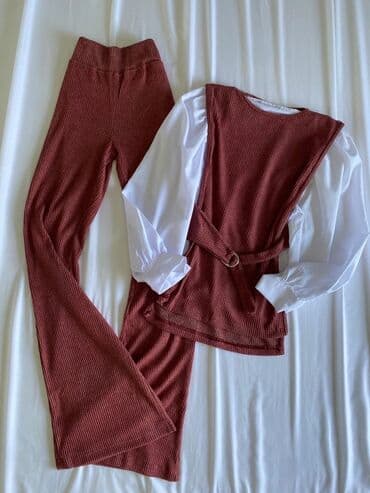 crna kosulja sive pantalone: 09. ✨ nova kolekcija ✨ komplet iz tri dela || pantalone, kosulja i — 4
