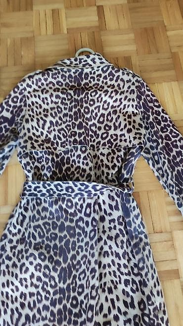 primark kaputi: Ženski mantil sa leopard printom od spandexa - Kroj: klasični trench — 7