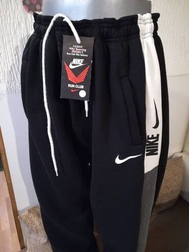 jakne za zimu: Donji deo trenerke, 5XL (EU 62), Nike, bоја - Crna, Pamuk — 6