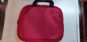 torbice bele: BENETTON torba sa 2 rucke i rajsferslusom 36x31 cm. crvena,kao nova — 3