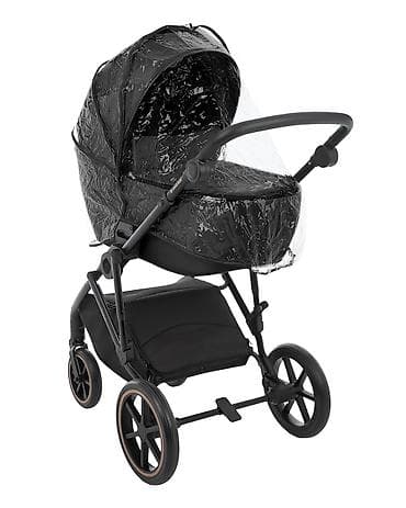 zimski skafanderi za bebe: KIKKA BOO Kolica THEA black set 2u1 sa tvrdom korpom – SKU: KKB2 — 10