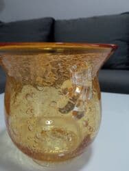 Murano amber buble posuda