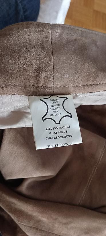 jakna od prevrnute koze: Ultsch Ledermode kožne pantalone - Materijal: Ziegen-Velour — 6