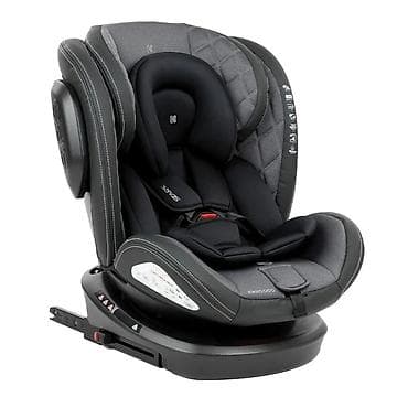 tech fleece sivo crni: KIKKA BOO autosedište STARK ISOFIX 0–1–2–3 (0–36 kg), tamno sivo – — 1
