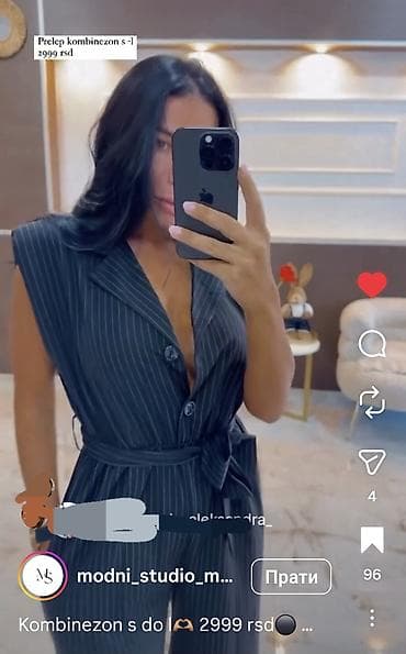 lady million prive cena: Ženski kombinezon – elegantan model bez rukava u crnoj boji sa — 2