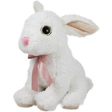 Plišani Zeka 25cm 110301 Neodoljiv beli plišani zeka sa ružičastom