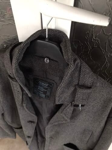 Coats and trench coats: ZEMAX muški kaput – veličina L - Boja: tamnosiva, diskretan riblja — 4